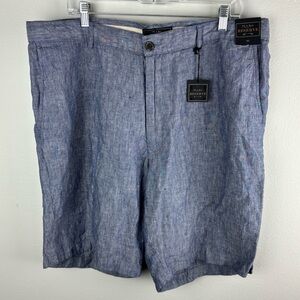 Jos. A. Bank Reserve Linen Shorts Men's Size 40 Blue 10" Inseam New NWT